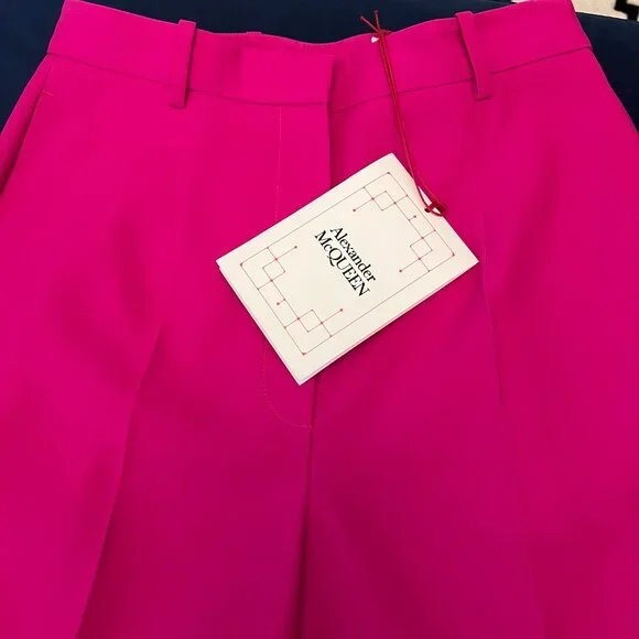 Alexander McQueen Cropped Tailored Pants